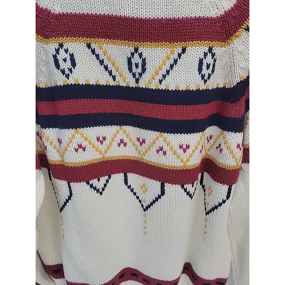 Vtg Youngbloods Fair Isle Ski Sweater Virgin Acrylic Knit Pullover Sz M - Picture 9 of 13